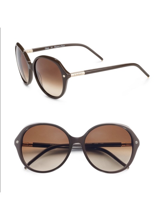 Chloe Accessories - Chloe Brown Gradient Round Sunglasses for Women NO box